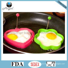 Venta caliente corazón forma silicona huevo herramienta de silicona de huevo de silicona Se11